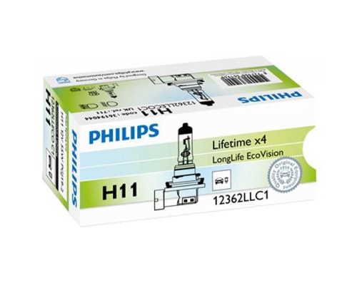 Автолампа Philips галогенова 55W (12362 LLECO C1)