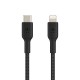 Дата кабель USB 2.0 AM to Lightning 1.0m BRAIDED black Belkin (CAA004BT1MBK)