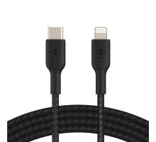 Дата кабель USB 2.0 AM to Lightning 1.0m BRAIDED black Belkin (CAA004BT1MBK)