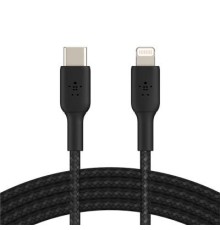 Дата кабель USB 2.0 AM to Lightning 1.0m BRAIDED black Belkin (CAA004BT1MBK)