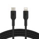 Дата кабель USB 2.0 AM to Lightning 1.0m BRAIDED black Belkin (CAA004BT1MBK)