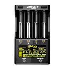Зарядний пристрій для акумуляторів Liitokala 4 Slots, LCD дисплей, Li-ion/Ni-MH/Ni-Cd/AA/ААA/AAAA/С (Lii-500S)