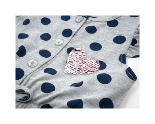 Комбінезон дитячий Breeze в горошок (15992-104G-gray)