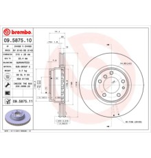 Гальмівний диск Brembo 09.5875.11