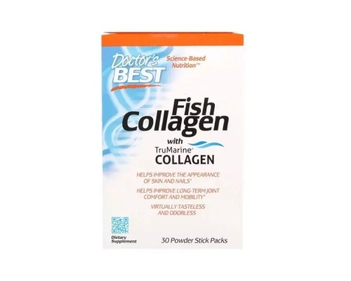 Жирні кислоти Doctor's Best Риб'ячий Колаген, Fish Collagen, 30 пакетиків (DRB-00418) Жирні кислоти Doctor's Best Риб'ячий Колаген, Fish Collagen, 30 пакетиків (DRB-00418)