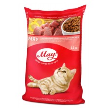 Сухий корм для кішок Мяу! з карасем 11 кг (4820215365246)