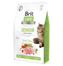 Сухий корм для кішок Brit Care Cat GF Senior Weight Control 2 кг (8595602540945)