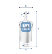 Фільтр паливний UFI 31.840.00
