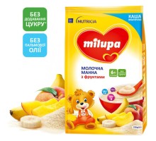 Дитяча каша Milupa Молочна Манна з фруктами 210 г (5900852930041)