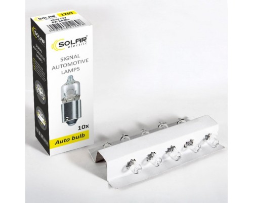 Автолампа SOLAR H6W 12V BA9s (1269)
