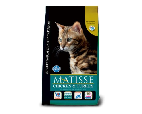 Сухий корм для кішок Farmina Matisse Chicken&Turkey з куркою та індичкою 10 кг (8010276030115)