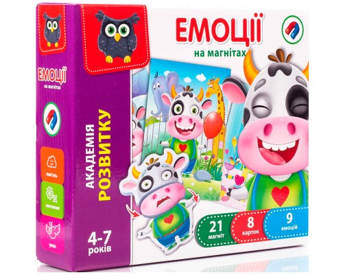 Розвиваюча іграшка Vladi Toys Гра Емоції магнітна (укр) (VT5422-05)