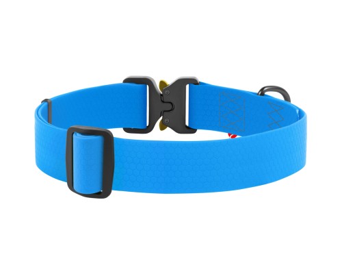 Нашийник для тварин WAUDOG Waterproof з QR паспортом XXL Ш 40 мм Д 43-70 см(блакитний) (28012)