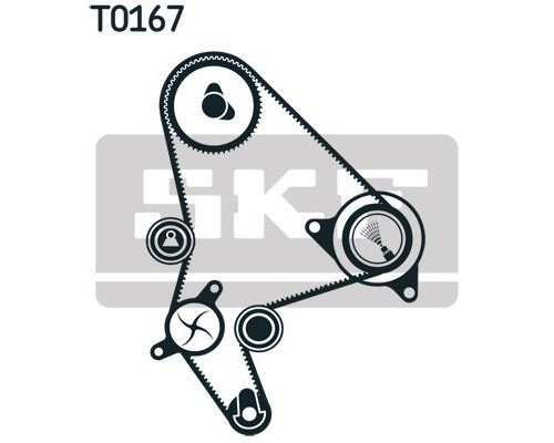 Комплект ременя ГРМ з помпой SKF VKMC 03247