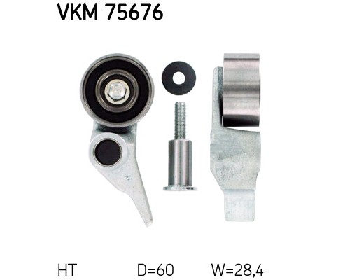 Ролик натягувача ременя SKF VKM 75676