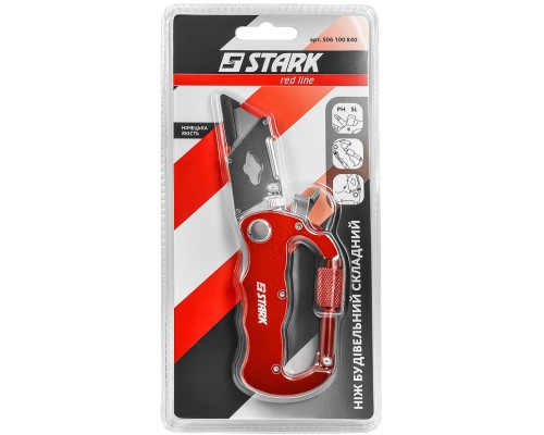 Ніж монтажний Stark складний трапецієподібний (506100840)
