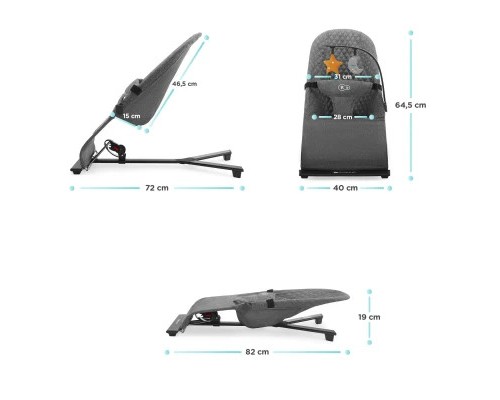 Крісло-гойдалка Kinderkraft Mimi Grey (5902533918355) Крісло-гойдалка Kinderkraft Mimi Grey (5902533918355)