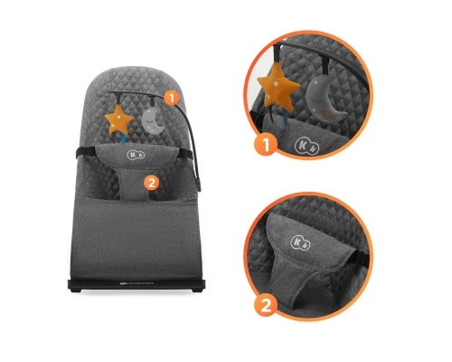 Крісло-гойдалка Kinderkraft Mimi Grey (5902533918355) Крісло-гойдалка Kinderkraft Mimi Grey (5902533918355)