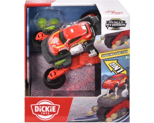 Ігровий набір Dickie Toys Гібрид-рятівник Дрон-байк з функцією стрілянини 1 машинка 11 см (3792001) Ігровий набір Dickie Toys Гібрид-рятівник Дрон-байк з функцією стрілянини 1 машинка 11 см (3792001)