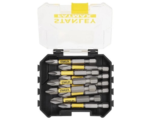 Набір біт Stanley FatMax, Phillips, Ph2, L = 50 мм, 10 шт, кейс (STA88573)