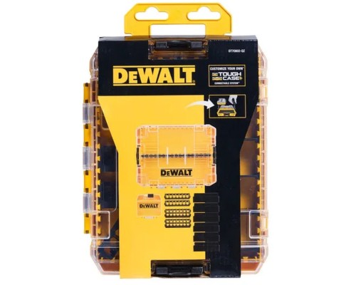 Ящик для інструментів DeWALT для біт системи TSTAK Tough Case М з футляро та касетами 4 шт, роздільники 6шт (DT70802)
