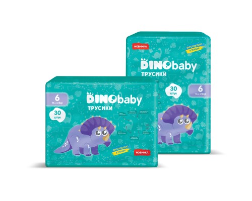 Підгузки Dino Baby Розмір 6 (16+ кг) 30 шт (4823098413974)