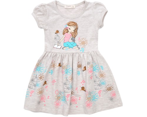 Плаття дитяче Breeze з дівчинкою (18369-128G-beige)