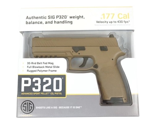 Пневматичний пістолет Sig Sauer P320 Coyot Tan (AIR-P320-177-30R-CYT)