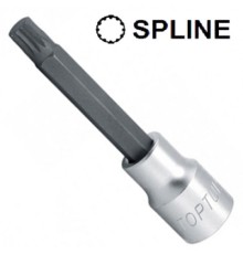 Головка торцева Toptul SPLINE M6 L100мм 1/2