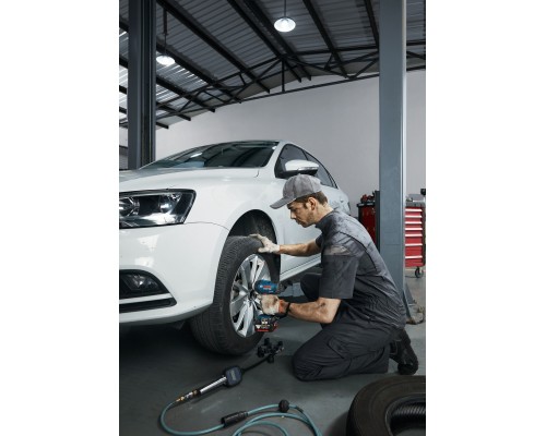 Гайковерт Bosch GDS 18V-400, 2x5Ah, 400 Нм, 0-2500 об/хв, кейс, зажим квадрат, 1.87 кг (0.601.9K0.020)