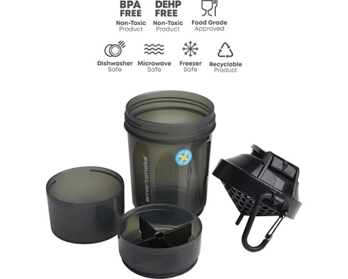 Шейкер спортивний SmartShake Original2GO 600ml Black (10560802)