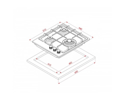 Варочна поверхня Eleyus RIO 45 BL CTF