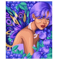 Картина по номерам Santi Ягідна фея 40*50 см метал. фарби (954606)