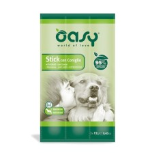Ласощі для собак OASY Stick м'ясні палички з кроликом 36 г (8054329510186)
