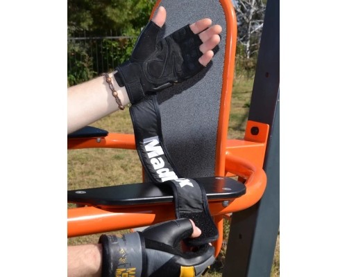 Рукавички для фітнесу MadMax MFG-880 Signature Black/Grey/Yellow XXL (MFG-880_XXL)