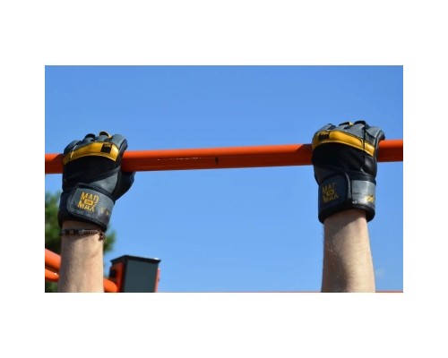 Рукавички для фітнесу MadMax MFG-880 Signature Black/Grey/Yellow XXL (MFG-880_XXL)