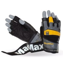 Рукавички для фітнесу MadMax MFG-880 Signature Black/Grey/Yellow XXL (MFG-880_XXL)