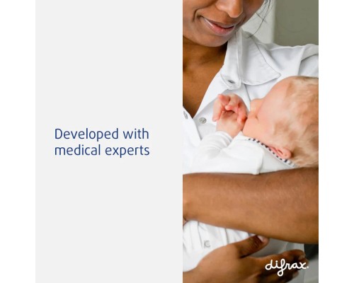 Пляшечка для годування Difrax із силіконовою соскою та проймою для тримання, 240 мл (193 Stone)