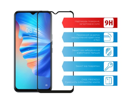 Скло захисне ACCLAB Full Glue Tecno Spark 8T (1283126542244)