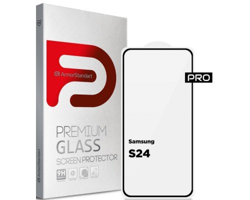 Скло захисне Armorstandart Pro Samsung S24 Black (ARM72436)