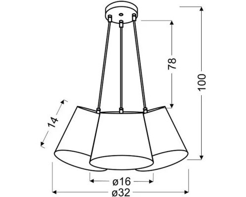 Люстра Candellux RIVER (33-62932)