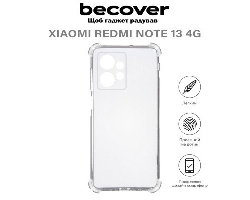 Чохол до мобільного телефона BeCover Anti-Shock Xiaomi Redmi Note 13 4G Clear (710645)