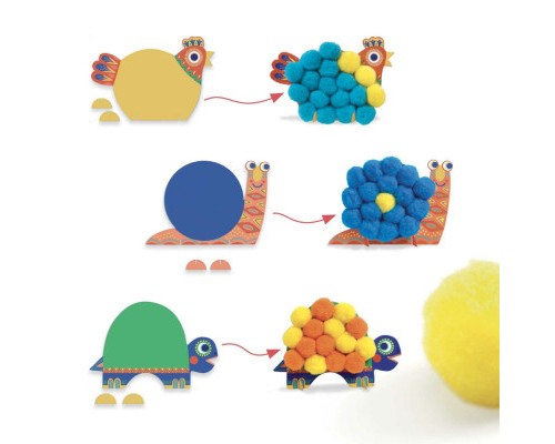 Набір для творчості Djeco Пухнасті тварини (DJ09871)