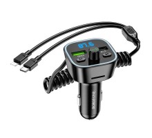FM модулятор BOROFONE BC45, Black, Box (BC45) 