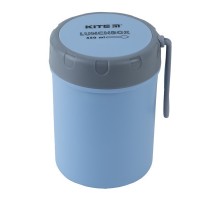Ланч-бокс дитячий Kite круглий 450 мл, блакитний (K23-187-2)