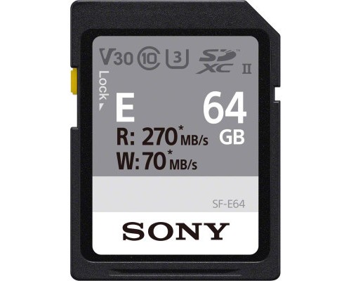 Карта пам'яті Sony 64GB SDXC class 10 UHS-II U3 V30 (SFE64A.ET4) Карта пам'яті Sony 64GB SDXC class 10 UHS-II U3 V30 (SFE64A.ET4)