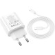 Зарядний пристрій HOCO C80A Plus Rapido PD20W+QC3.0 charger set(C to C) White (6931474779908)