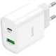 Зарядний пристрій HOCO C80A Plus Rapido PD20W+QC3.0 charger set(C to C) White (6931474779908)