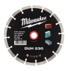 Круг відрізний Milwaukee DUH 230, алмазний для твердого бетону (4932478710)