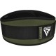 Атлетичний пояс RDX RX3 EVA Curve неопреновий Army Green S (WBE-RX3AG-S)